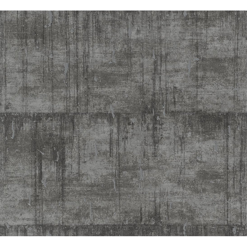 Burta Wallpaper, Dark Grey Black Silver