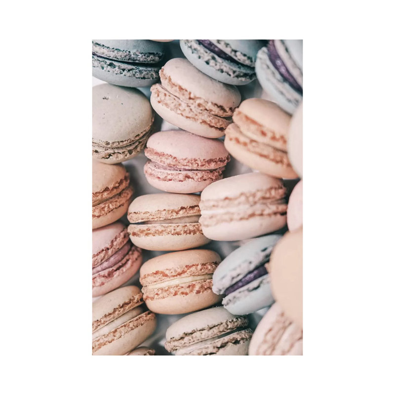 Pastel Macarons - Wrapped Canvas Print, 66.04 cm H x 45.72 cm W x 1.91 cm D
