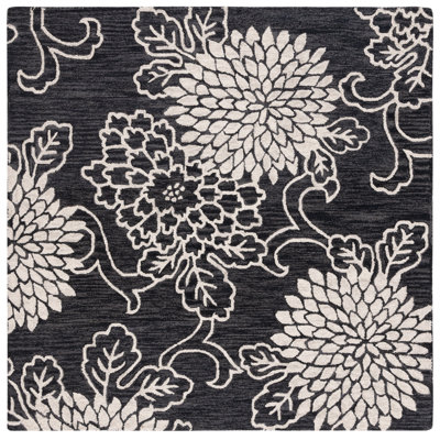 Tapis noir / ivoire Abranda
