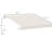 8' X 7' Beige Patio Awning, Manual Retractable Sun Shade Deck Window - Reduces Heat, Stable Construction, Adjustable Length Awning By , Exterior Cover, To Ward Off Sunlight & Regulate Heat Movement