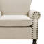 Upholstered Linen Armchair-1291803046