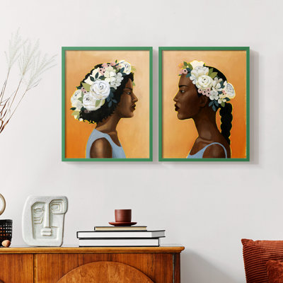 Reproduction encadrée Modern Laurel I-Premium - prête à être accrochée - aucun clou requis - aucun clou requis