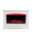 Luisa Fires & Fireplaces 122cm W Electric Fire with Multi-Color Flame