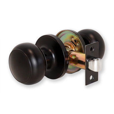 XFORT Bello Passage Knob Set Satin Chrome, Door Knob for Internal Wooden Doors, Complete Set with Tubular Latch