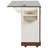 55.5" Farmhouse Kitchen Island with Drop Leaf, Kitchen Storage Island with Barn Door, Power Outlet, Rolling Kitchen Cart on Wheels with Spice Rack, for Home, Kitchen, Dining Room, White-1383924255