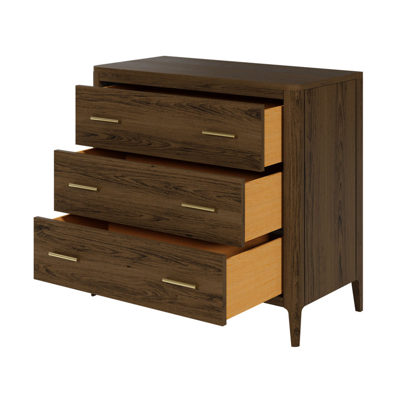 Alivyah 90cm W 3 - Drawer Chest of Drawers