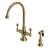 Double Handle Kitchen Faucet with Side Spray