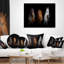 Chevaux noirs, rouges et blancs - Coussin imprimé animal-30744737-30744733