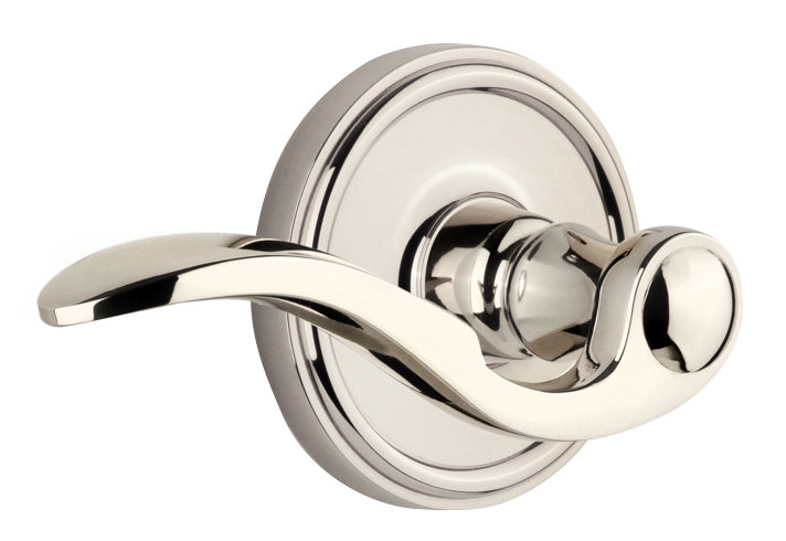 Grandeur Georgetown Rosette Double Dummy with Bellagio Lever, Vintage Brass