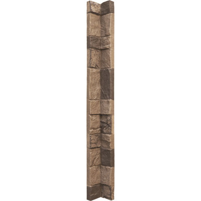 Universal Inside Corner for EverStone Faux Stone Siding Panels, 3"W x 3"D x 48"H, Urban Color