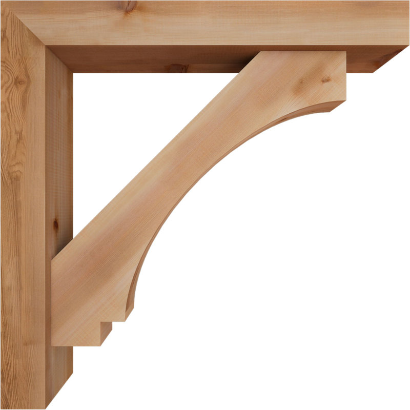 Support de bloc impérial avec entretoise décalée, 32 x 32, Cèdre rouge occidental de l 5 1/2 po (lisse)