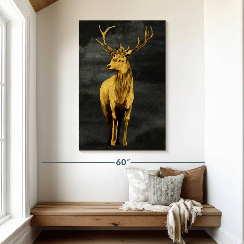 Brampt Golden Deer, 48" H x 32" W