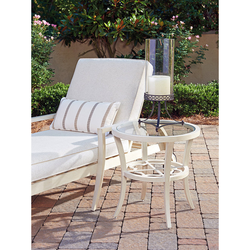 Misty Garden Round End Table