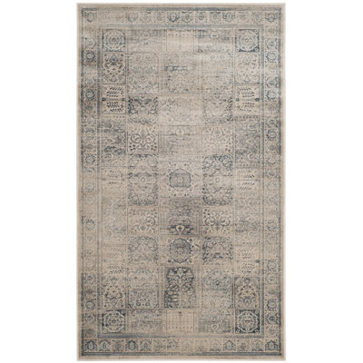 Tapis oriental pierre / bleu Evanoff