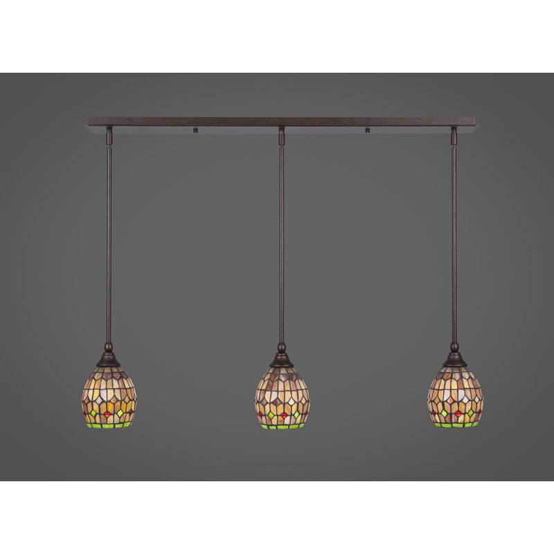 Any 3 - Light Kitchen Island Pendant, Bronze