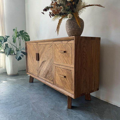 Buffet rétro en bois massif