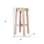 Chaise de bar en bois massif 30 po