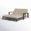 Hoyt Outdoor Metal Double Chaise Lounge-893522674