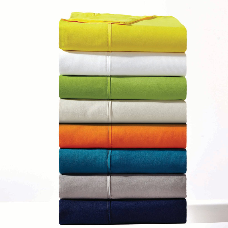 Microfiber Sheet Set, Queen Sheet Set + Fitted Sheet + 2 Pillowcases, Paradise Orange