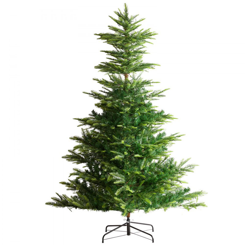 Arbre de Noël artificiel 6,5 pi avec 350 DEL blanches et 900 pointes