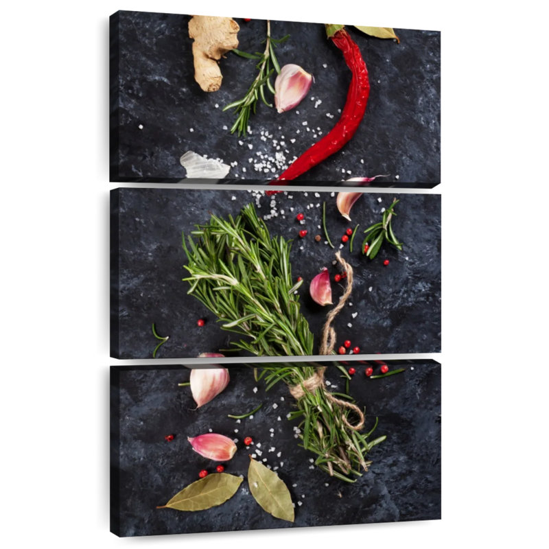 Yarlin Fresh Herbs Plating, 32" H x 20" W