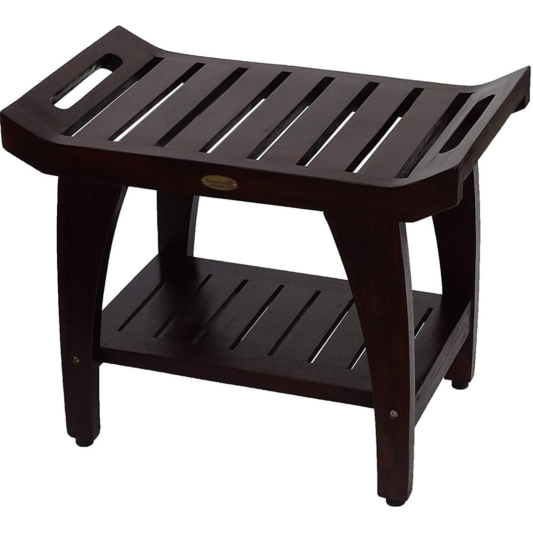 DecoTeak Tranquility 24" W Teak Shower Bench Decoteak