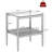Coffee Table and End tables Set of 3, Tempered Glass Table with MDF layer, Modern Tables for Living Room , Gray Glass-1589476492