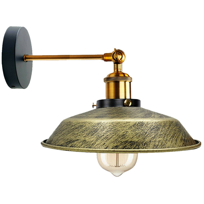 Heller Armed Sconce, Brushed Brass