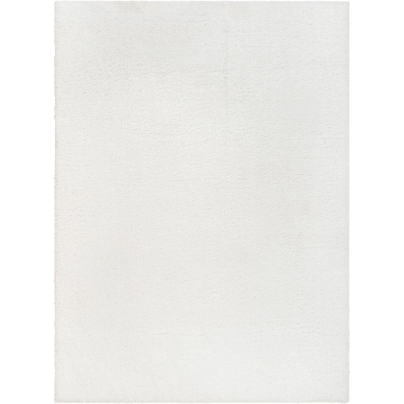 Rainbow Well Sheepskin Shag Ivory Rug, Rectangle 120 x 160cm