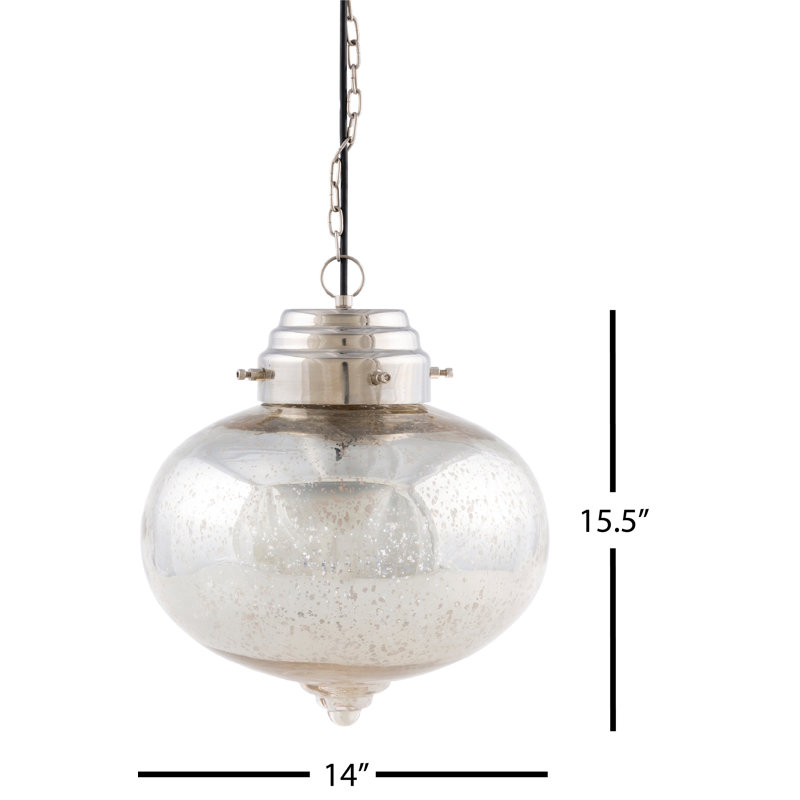 Lamm 1 - Light Single Pendant, 15.5"H x 14"W x 14"D
