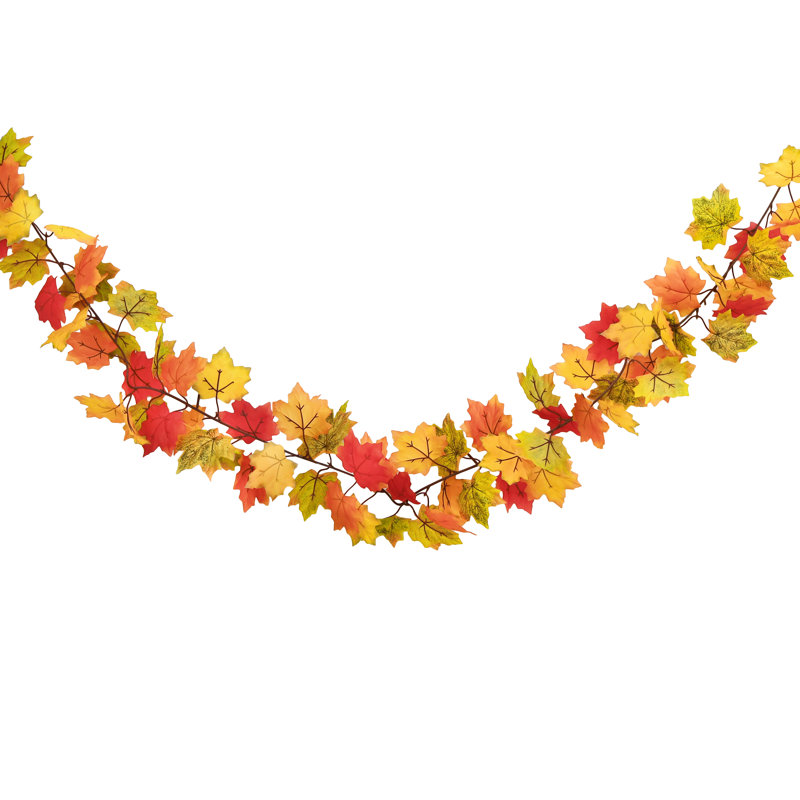 Guirlande de feuilles d'érable artificielles
