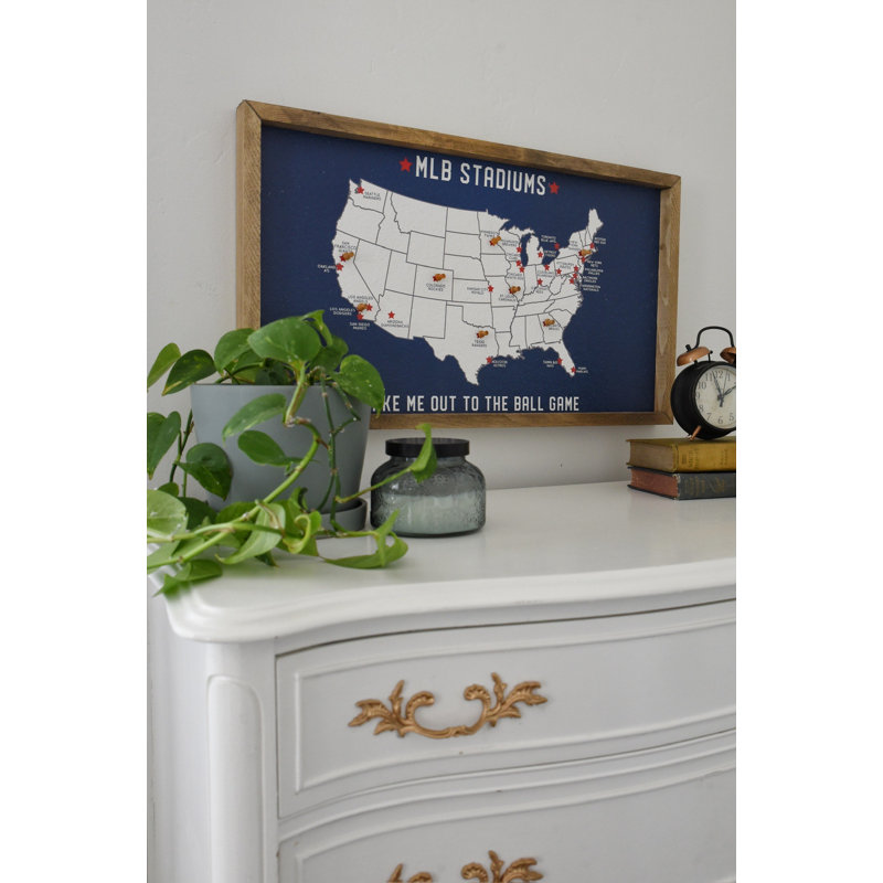 Mlb Blue Background Pinboard