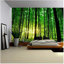 Forest Nature Landscape Peel & Stick Clear Border