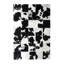 Tapis en cuir de vache noir et blanc à imprimé patchwork - Tapis en cuir pour le salon, la chambre à coucher - Tapis de sol multi-tailles-677675936