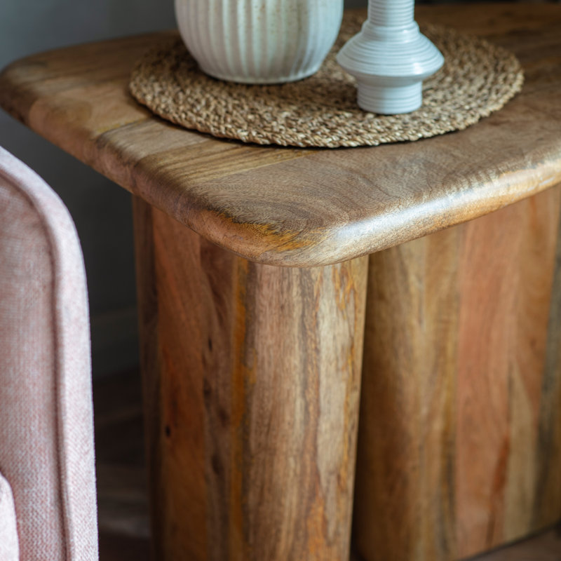 Zdenka Solid Wood Tree Stump End Table