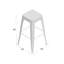 Gaikwad Counter Stool with Metal Frame-24759391