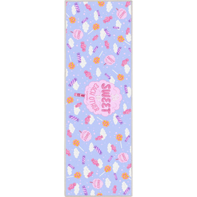 Well Woven Crayola Be Sweet Abstract Lilac Area Rug