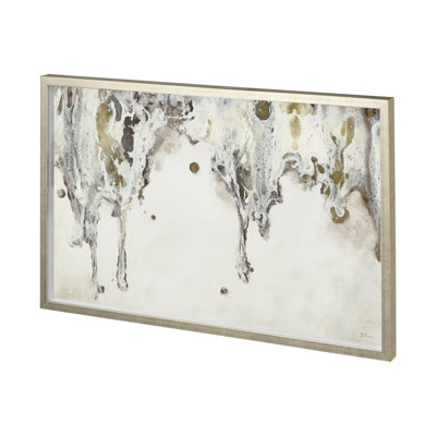 Icarus II a Hand Embelished Textured Framed Art Print Matted under Glass