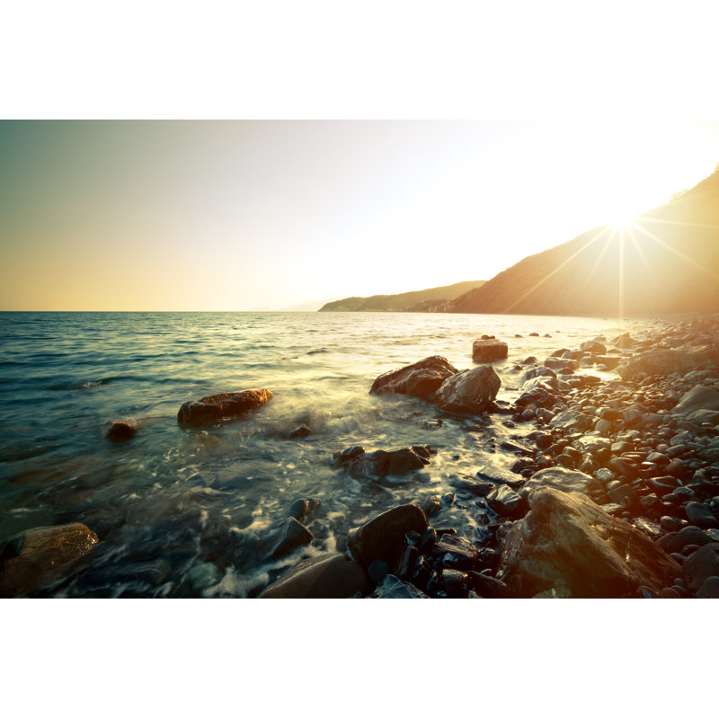 Coucher de soleil sur la mer par Yourapechkin, H 32 po x l 48 po