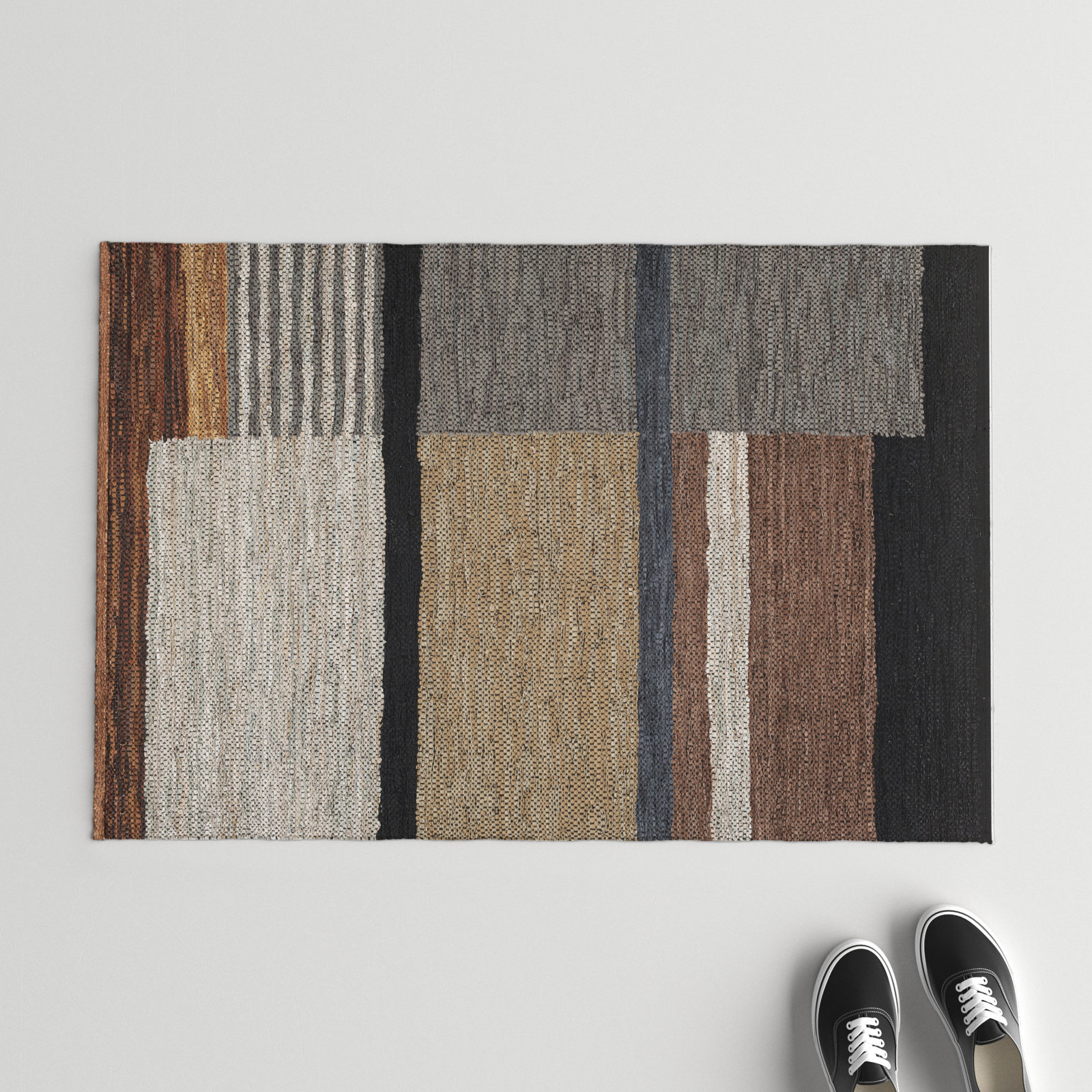 Pim Hand-Woven Geometric Rug, Rectangle 2' x 3'