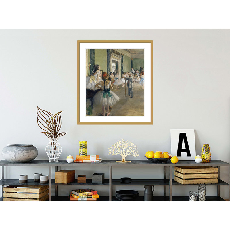 «The Dancing Lesson» par Edgar Degas, impression giclée encadrée, H 37,36 po x l 33,5 po