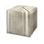Nantucket Ottoman, Gray Hide