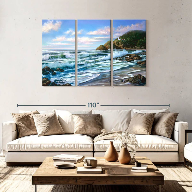 Phare Gillard Coastal Heceta Head, H 48 po x l 74 po