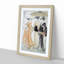 The Promenade by Torii Kiyonaga - Picture Frame Painting Print-55640250-55640247