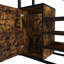 Full-Size Loft Bed with Desk, Wardrobe, and Built-In Staircase - Heavy Metal Frame, Storage Rack, and Charging Station for Adults and Teens