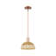 Cidalino - Mini-luminaire suspendu 1 lumière avec abat-jour tressé - Abat-jour-276928173-276928191