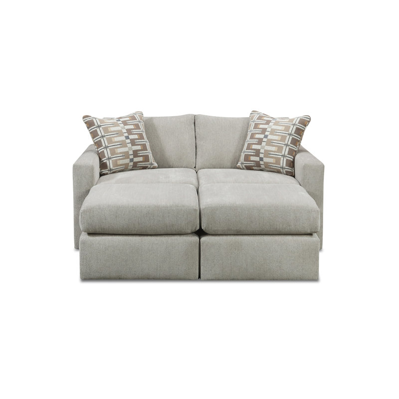 Nolte 2-piece Modular Loveseat With Ottomans