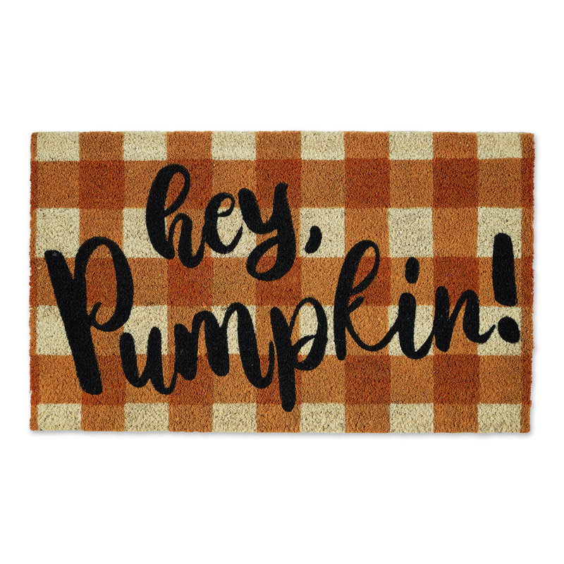 Tapis d'extérieur antidérapant Kulm Hey Pumpkin 30 po x 18 po