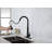 Matte Black Single Handle Kitchen Faucet With Pull Down And Pull Out Sprayers, Fingerprint Resistant, Single Hole Deck Mount | Gift Idea-122634041