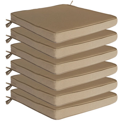 Ensemble de 6 coussins de siège d'extérieur 20 po x 20 po x 3,15 po